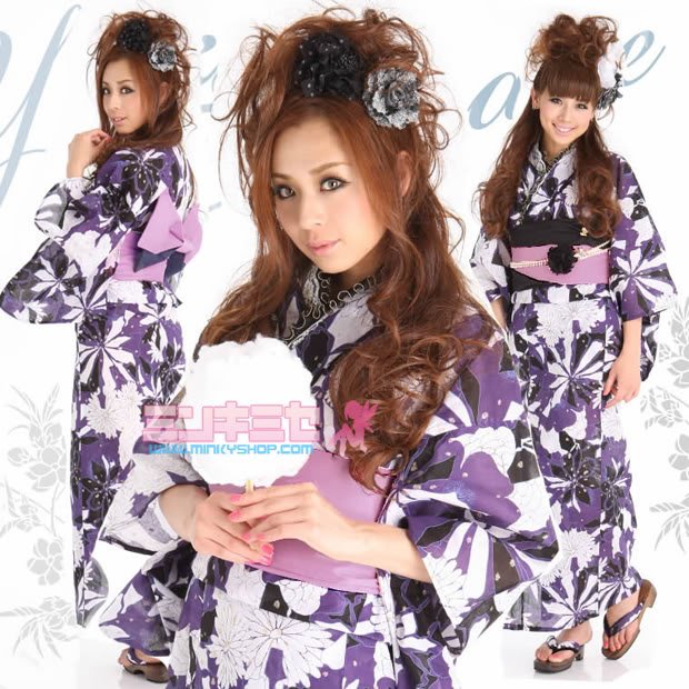 Shibuya Gyaru Dandelion Yukata Set